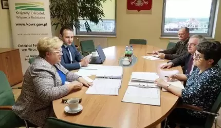 Wójt gminy Udanin z wizytą w Ośrodku Wsparcia Rolnictwa