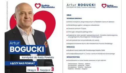 Artur BOGUCKI - kandydat do Rady Powiatu Średzkiego