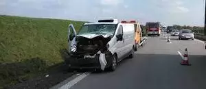 KOLIZJA NA AUTOSTRADZIE A4. JEDNA OSOBA POSZKODOWANA0