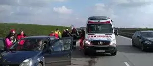 KOLIZJA NA AUTOSTRADZIE A4. JEDNA OSOBA POSZKODOWANA