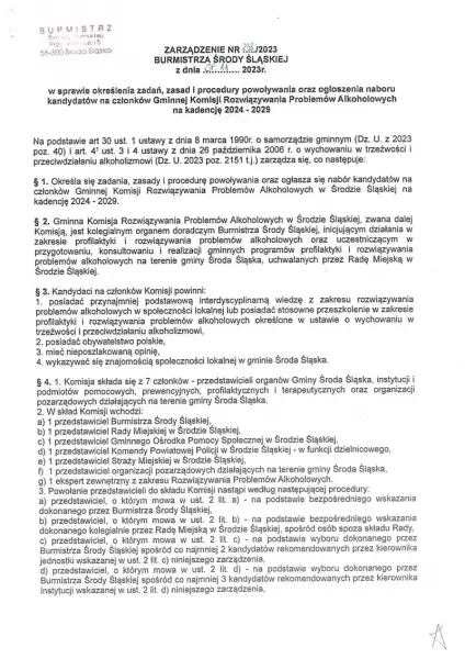 gminna komisja rozwiazywania problemow alkoholowych na kadencje 2024 2029 2