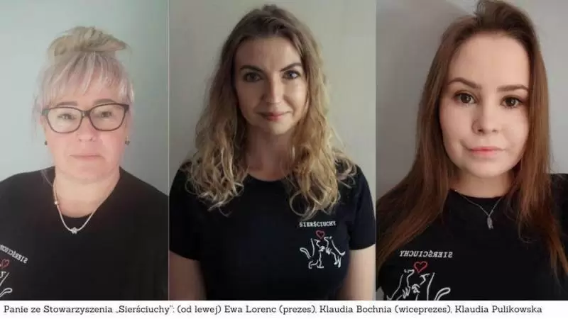 panie ze stowarzyszenia siersciuchy od lewej ewa lorenc prezes klaudia bochnia wiceprezes klaudia pulikowska1