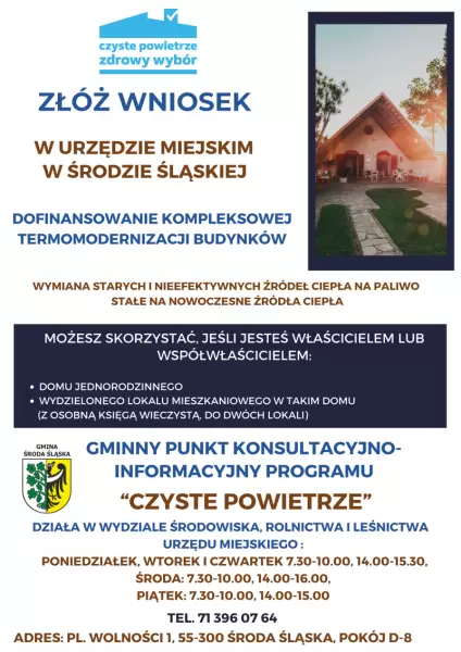 um plakat czyste powietrze