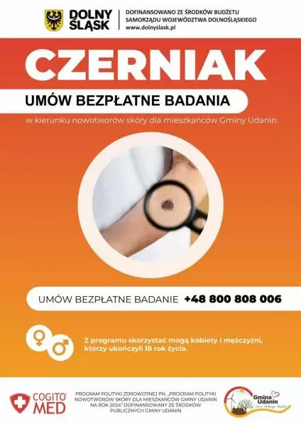 udanin czerniak plakat