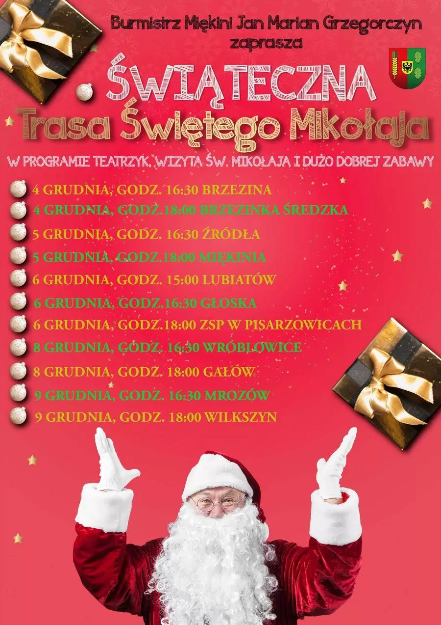 trasa swietego mikolaja w gminie miekinia 2