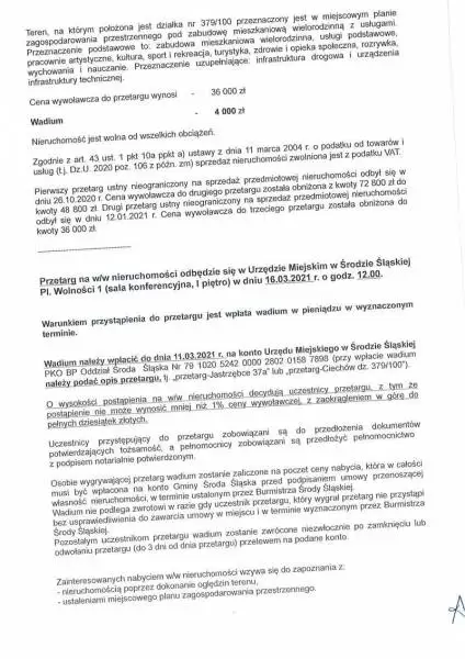 ogloszenie o iii przetargu w dn. 16.03.2021 2