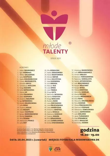 plakat a3 mlode talenty 2023 gotowe