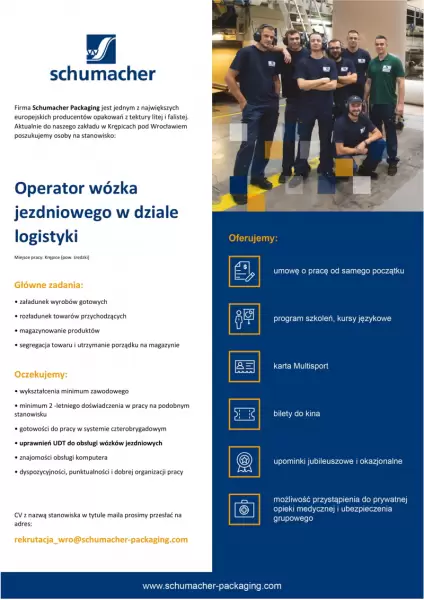 schumacher 2 operator