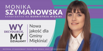 Kandydatka na Burmistrza Miękini Monika Anna Szymanowska