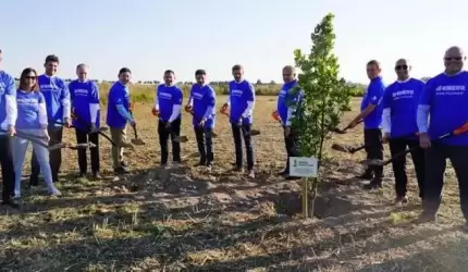 Posadzili dęba na terenie inwestycji INTEL