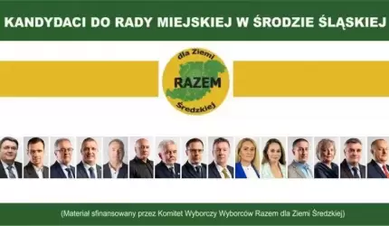 KWW Razem dla Ziemi Średzkiej - kandydaci do Rady Miejskiej