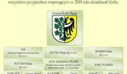 Podziękowanie od MLKS „Polonia” Środa Śląska