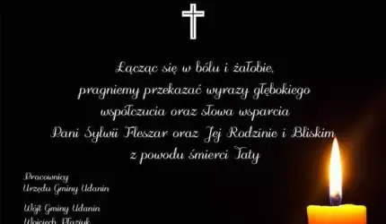 Kondolencje dla Pani Sylwii Fleszar