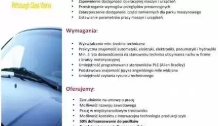 Technik Utrzymania Ruchu - Elektryk. PRACA!