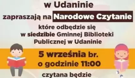 Narodowe Czytanie w gminie Udanin