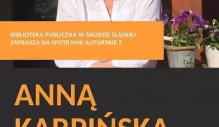 Spotkanie autorskie z Anną Karpińską