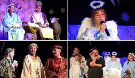 Jasełka pełne świątecznej magii w wykonaniu uczestników Środowiskowego Domu Samopomocy