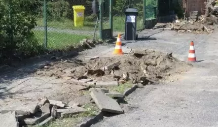 Nowy chodnik na ul. Mazurowickej w Malczycach