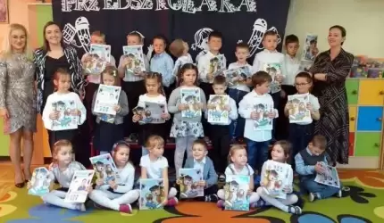 Pasowanie na przedszkolaka w średzkim przedszkolu nr 3