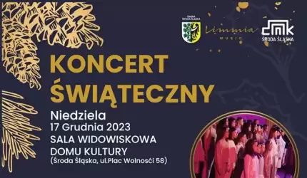 Koncert świąteczny w Domu Kultury w Środzie Śląskiej