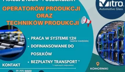PRACA! Dołącz do zespołu Vitro Automotive Glass!