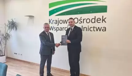 Wójt Gminy Udanin podpisał umowę notarialną z Krajowym Ośrodkiem Wsparcia Rolnictwa