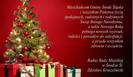 Wesołych Świąt i szczęśliwego Nowego Roku życzy radny Zdzisław Kruszelnicki