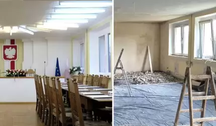 Kapitalny remont sali narad w Malczycach na finiszu
