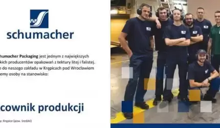 Praca w Schumacher Packaging dla pracownika produkcji