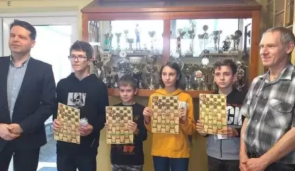 Adam Morawski warcabowym mistrzem gminy Udanin