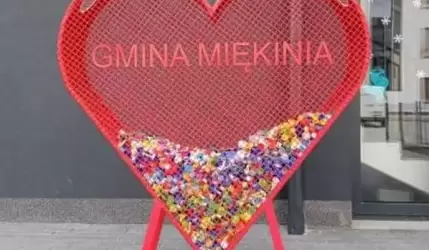 Kolejne serce na nakrętki na terenie gminy Miękinia
