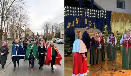 Pochód Trzech Króli oraz Przegląd Kolęd i Pastorałek w Udaninie