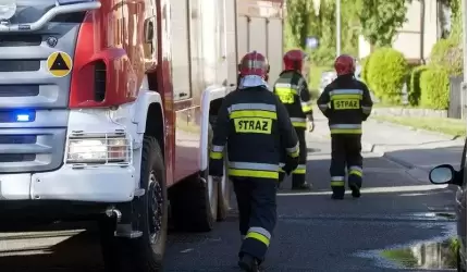 Pożary i dachowanie auta (z raportu strażaków)