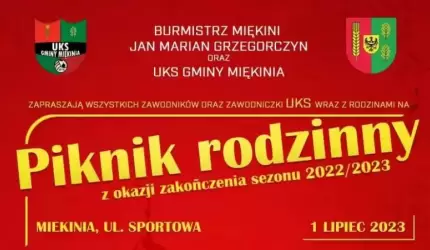 Piknik rodzinny na zakończenie sezonu UKS Gminy Miękinia