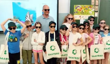 Pszczela łąka w szkole w Ujeździe Górnym