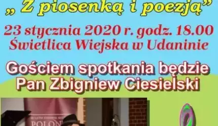 Spotkanie " Z piosenką i poezją" w Udaninie