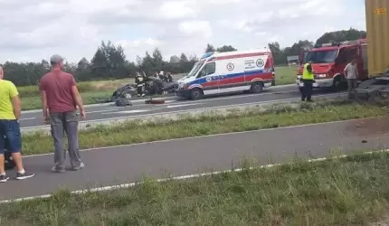 Śmiertelny wypadek na obwodnicy Miękini (zdjęcia)