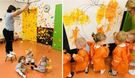 Jesienne zabawy w grupie Złotka