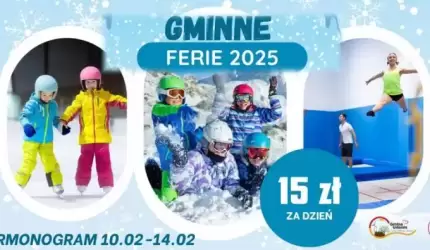 Ferie zimowe 2025 w Gminie Udanin - zapraszamy dzieci na wyjątkowe atrakcje!