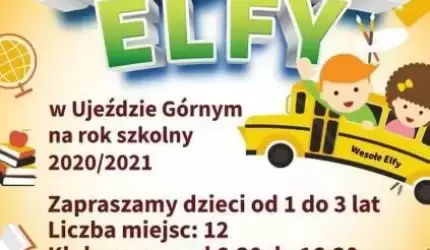 Rekrutacja do Klubu Dziecięcego "Wesołe Elfy" w Ujeździe Górnym