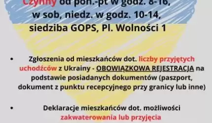 Gminny Punkt Informacyjny ds. uchodźców z Ukrainy