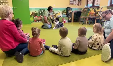 Wyjątkowy gość w średzkim żłobku