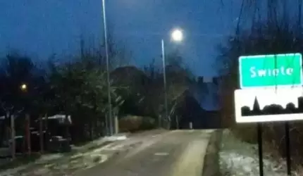 Nowe lampy uliczne w Świętem