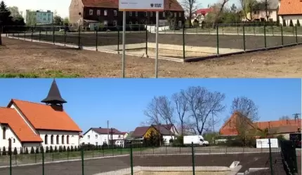 Przebudowa kolejnego zbiornika retencyjnego w gminie Miękinia