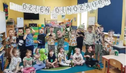 Dzień Dinozaura w średzkim Przedszkolu nr 1