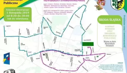 Kursy Średzkiej Komunikacji Publicznej 1 listopada