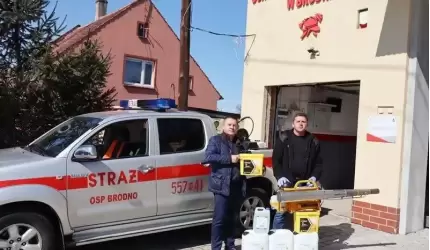 Dostawa dla ekipy dezynfekcyjnej OSP Brodno