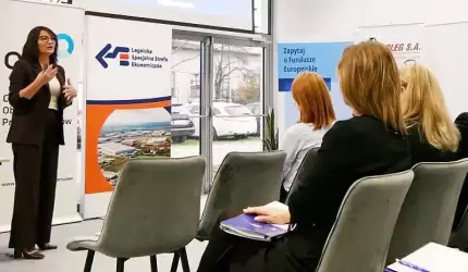 Śniadanie biznesowe w Średzkim Inkubatorze Przedsiębiorczości