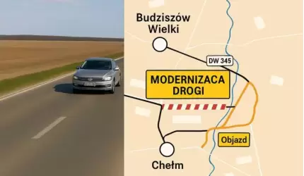Dobra wiadomość dla kierowców: DW345 Budziszów-Chełm do przebudowy!