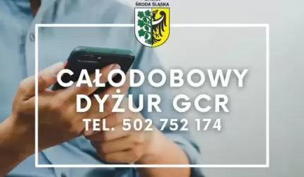 Całodobowy dyżur Gminnego Centrum Reagowania w Środzie Śląskiej!